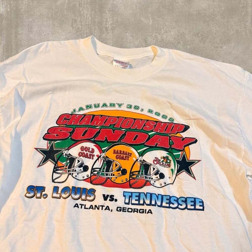 Gildan Vintage 2000 Championship Sunday St. Louis vs Tennessee Football T-Shirt
